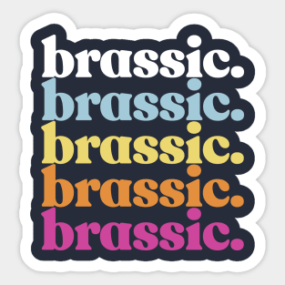 Brassic - Manchester/Lancashire Pride Sticker